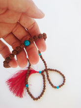 Load image into Gallery viewer, Rudraksha Mala with Turquoise