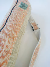 Load image into Gallery viewer, Stitching and strap of Orange Nivah Yoga Bag