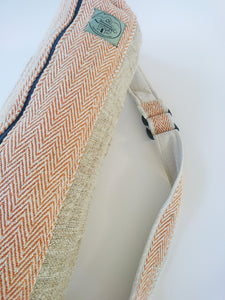 Stitching and strap of Orange Nivah Yoga Bag