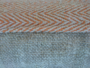 Texture and material close up on Orange Nivah Yoga Bag