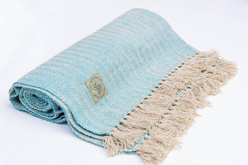 Yoga Blanket - blue